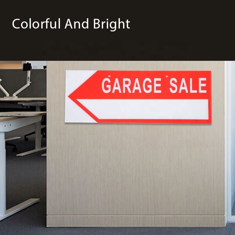 Customized color plastic advertising board PP hollow advertising board