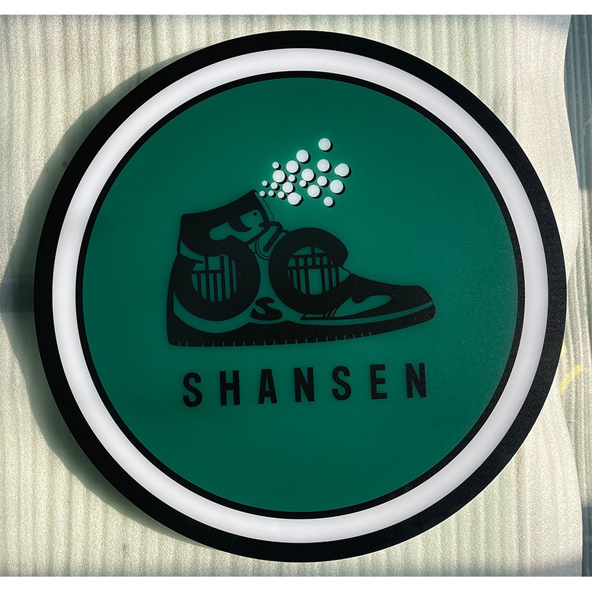 Advertising Sign Board Signs Lightbox Round Led Double Sided Acrylic Round Shape Circular Circle Light Box