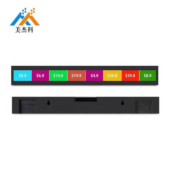 CE Certified Ultra Wide 4K LCD Monitor Stretched Shelf Bar Digital Signage for Advertising Application