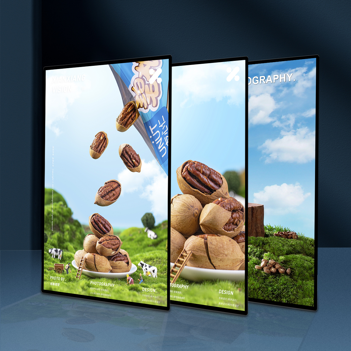 Custom Outdoor Slim Led Advertising Picture Stand Menu Board Frame Light Box Sign