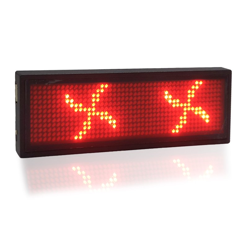 APP Programmable Lighting LED Name Badge Scrolling Message Display LED Name Plate Magnetic Pin Badge Rechargeable LED Name Tag