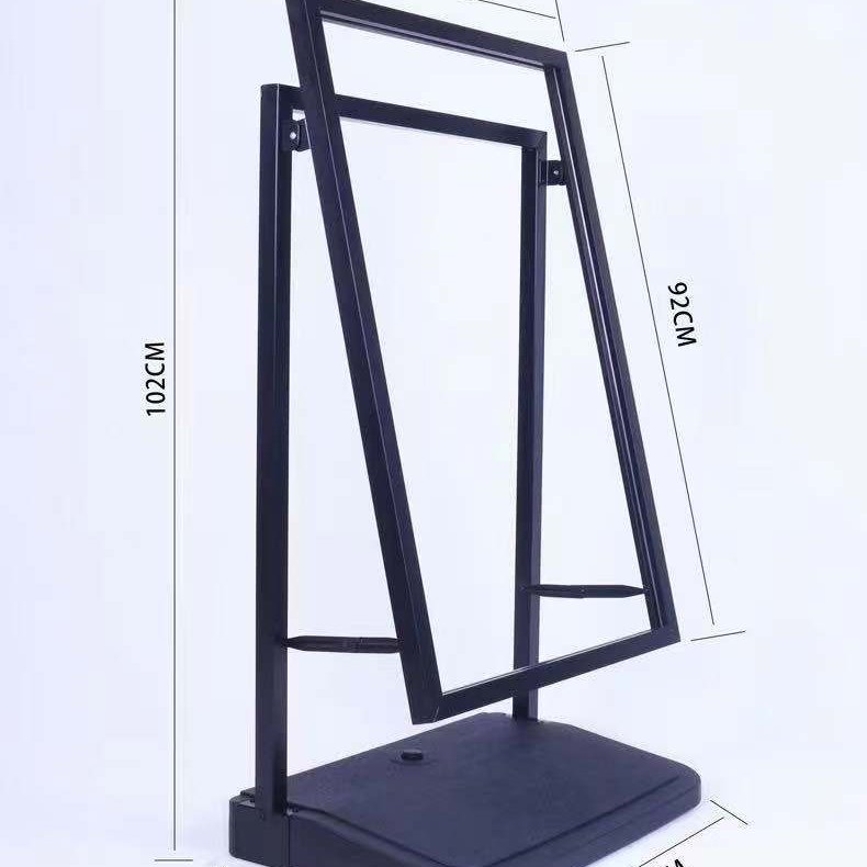 hot sale water base custom design outdoor swing advertising board outdoor pavement signs poster stand