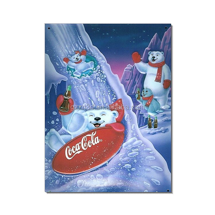 PS Board 3D Lenticular Poster Printing For Beverages Advertisement