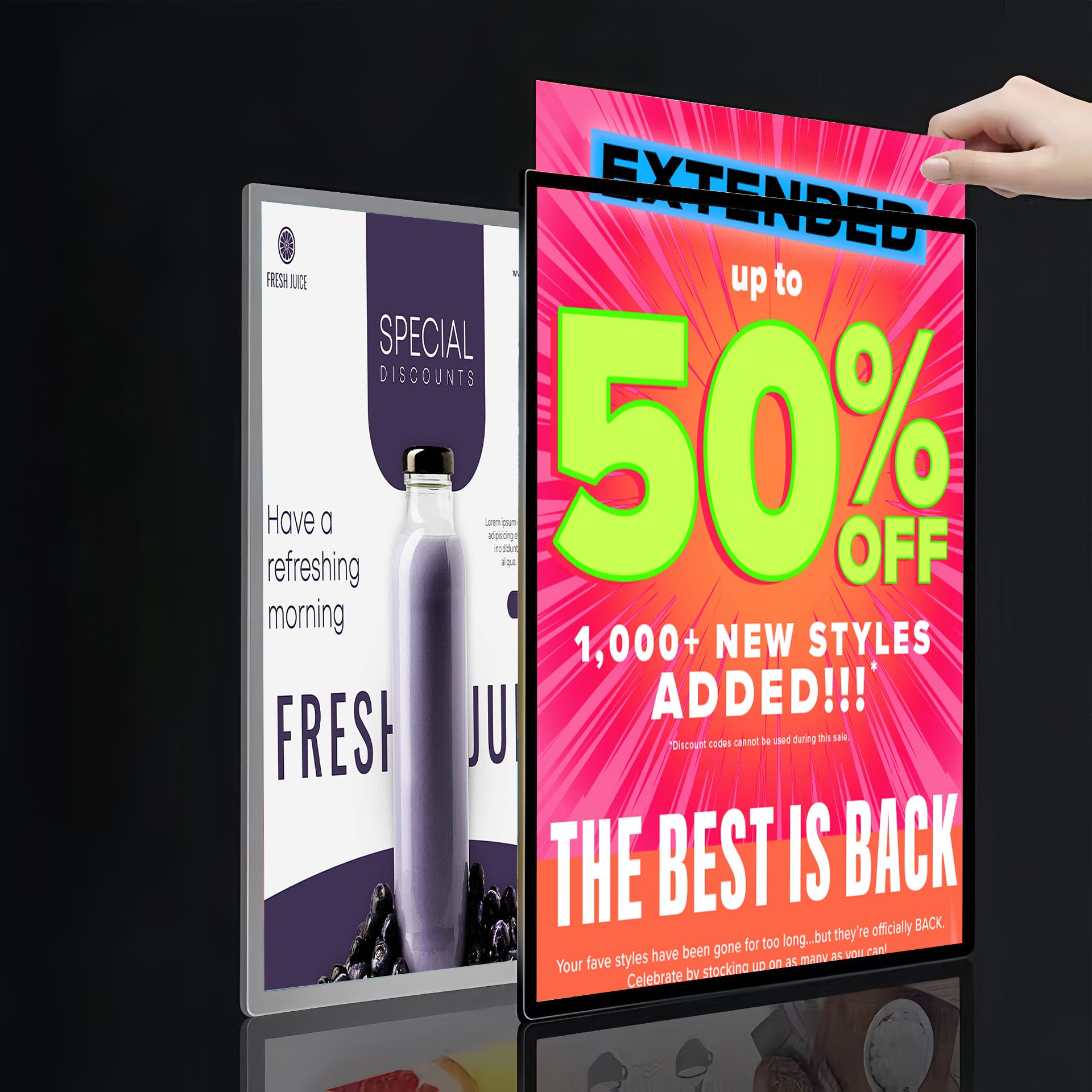 Cafe Menu lightbox poster slim advertising light box frame display LED Advertising Light Box