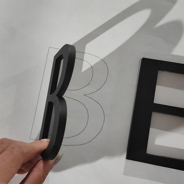 Shop name led sign no light acrylic letter store front sign business logo sign outdoor signboard for business reception front