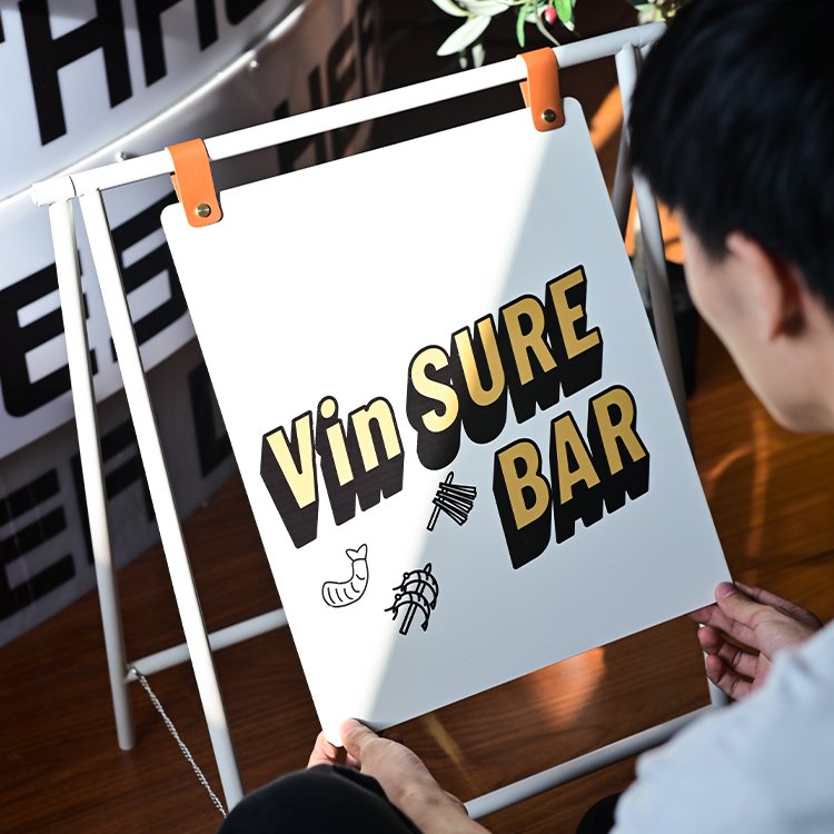 Custom Floor Display Card Storefront Advertising Welcome Board Removable Foldable Portable White Black Sign Board Display Rack