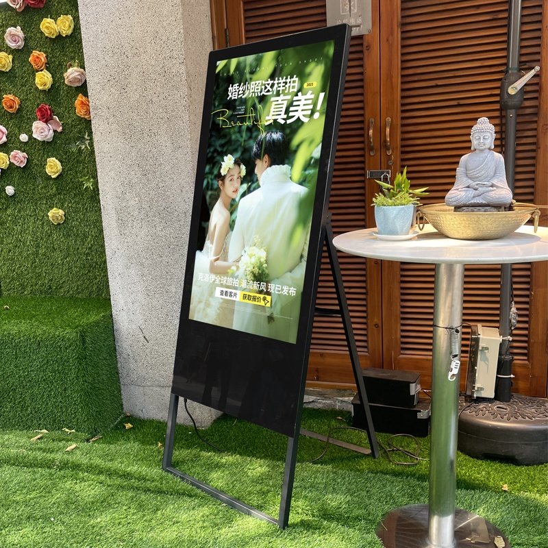 32/43/49/55 inch advertising screen portable poster touch android monitor digital signage and displays for restaurant menu board