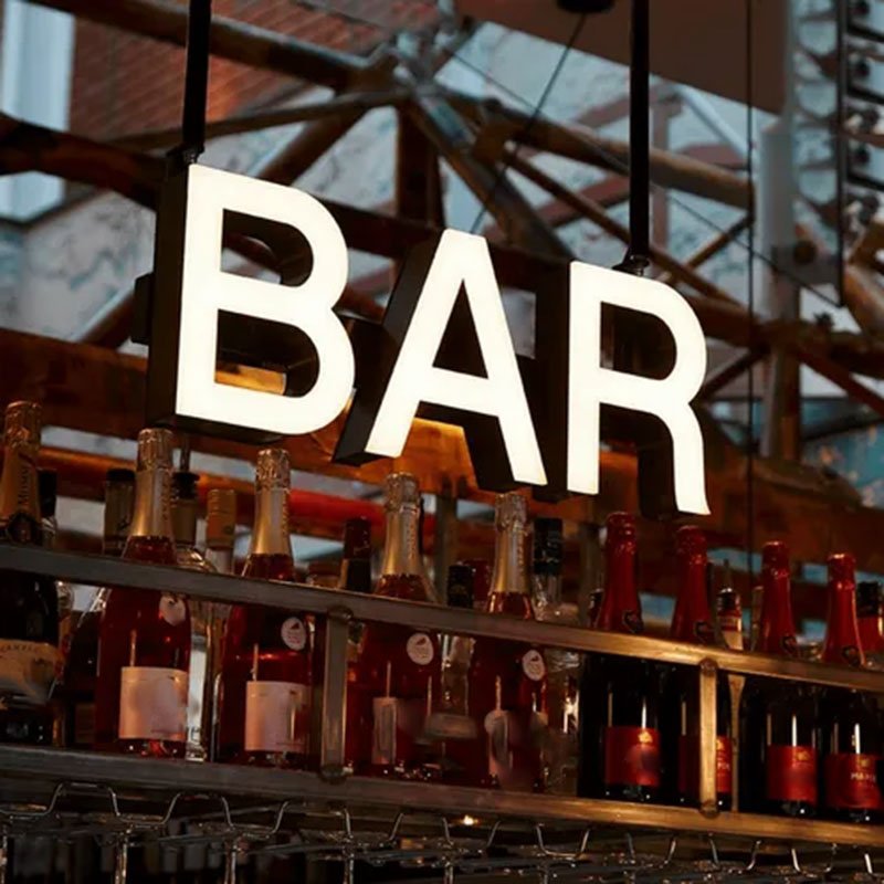 Custom Business Logo Led Luminous Words Advertising Store Front 3D Letter Sign Led Illuminated Logo