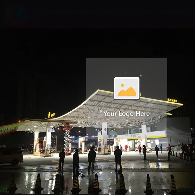 Wholesale Aluminum Stainless Steel Canopy Illuminated Led Gas Station Pylon Sign