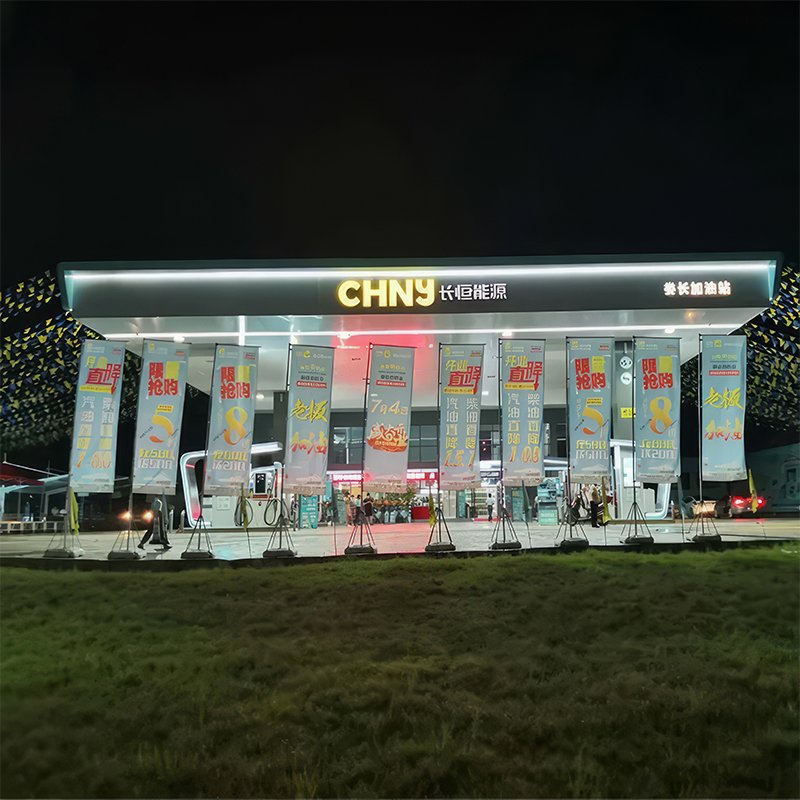 Wholesale Aluminum Stainless Steel Canopy Illuminated Led Gas Station Pylon Sign