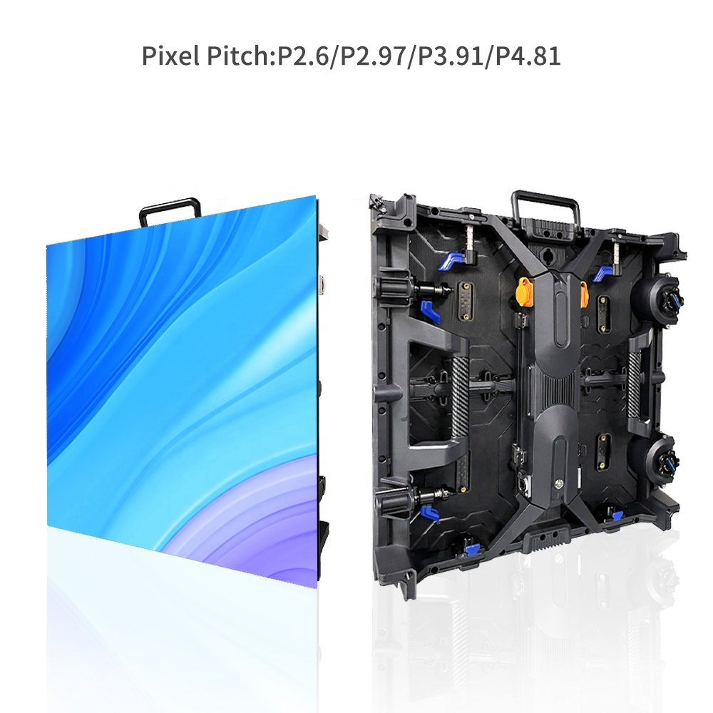 RAYBO 4.81Mm Nova Star Led Sign Board Outdoor P4.81 Rental Led Matrix Display Screen 500x500mm Curved Display Screen