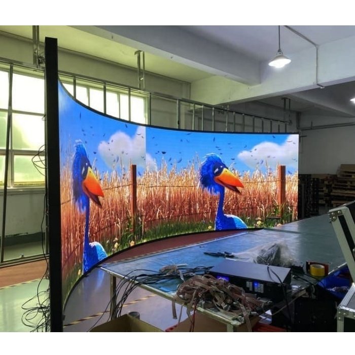 RAYBO 4.81Mm Nova Star Led Sign Board Outdoor P4.81 Rental Led Matrix Display Screen 500x500mm Curved Display Screen