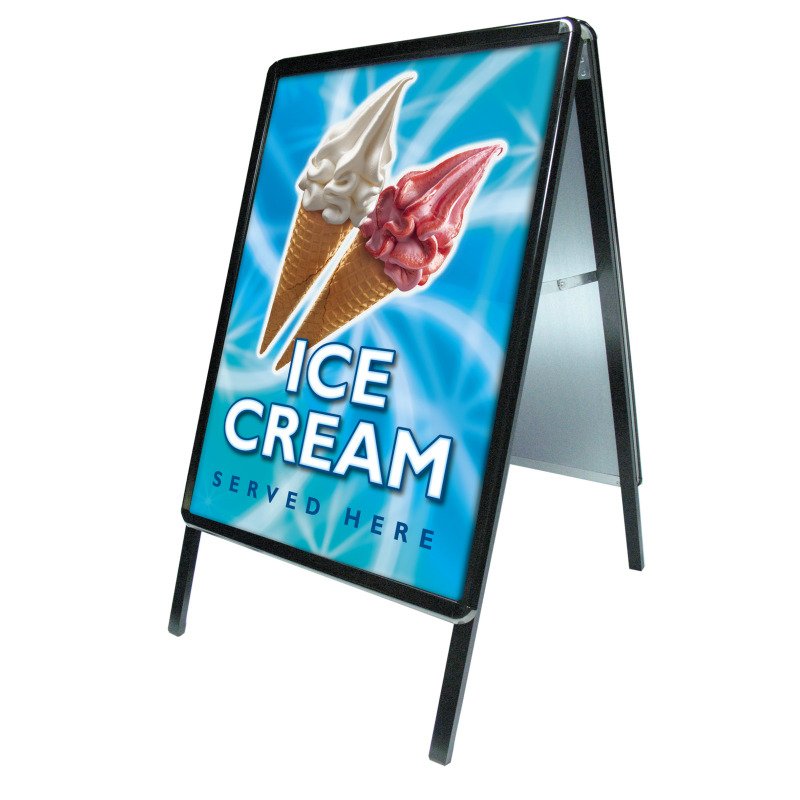 Double Side A-frame Snap Open Sign A1 Advertising Poster Display Board Stand A Frame