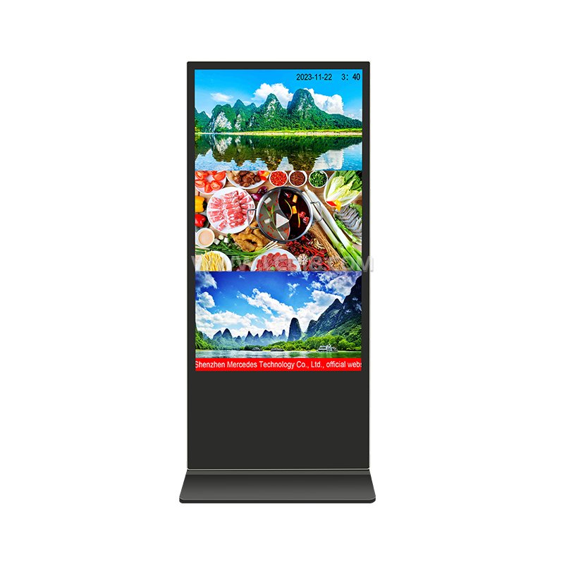 43 55 65 inch Floor Standing USB WIFI Lcd Interactive Touch Screen Display Indoor Advertising Playing Signage