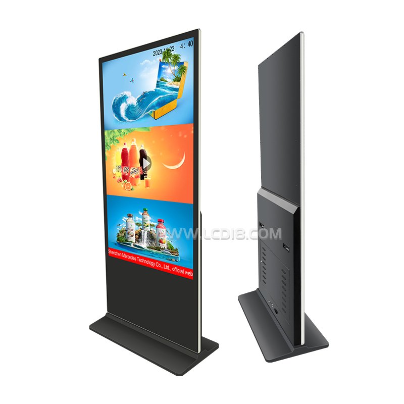 43 55 65 inch Floor Standing USB WIFI Lcd Interactive Touch Screen Display Indoor Advertising Playing Signage