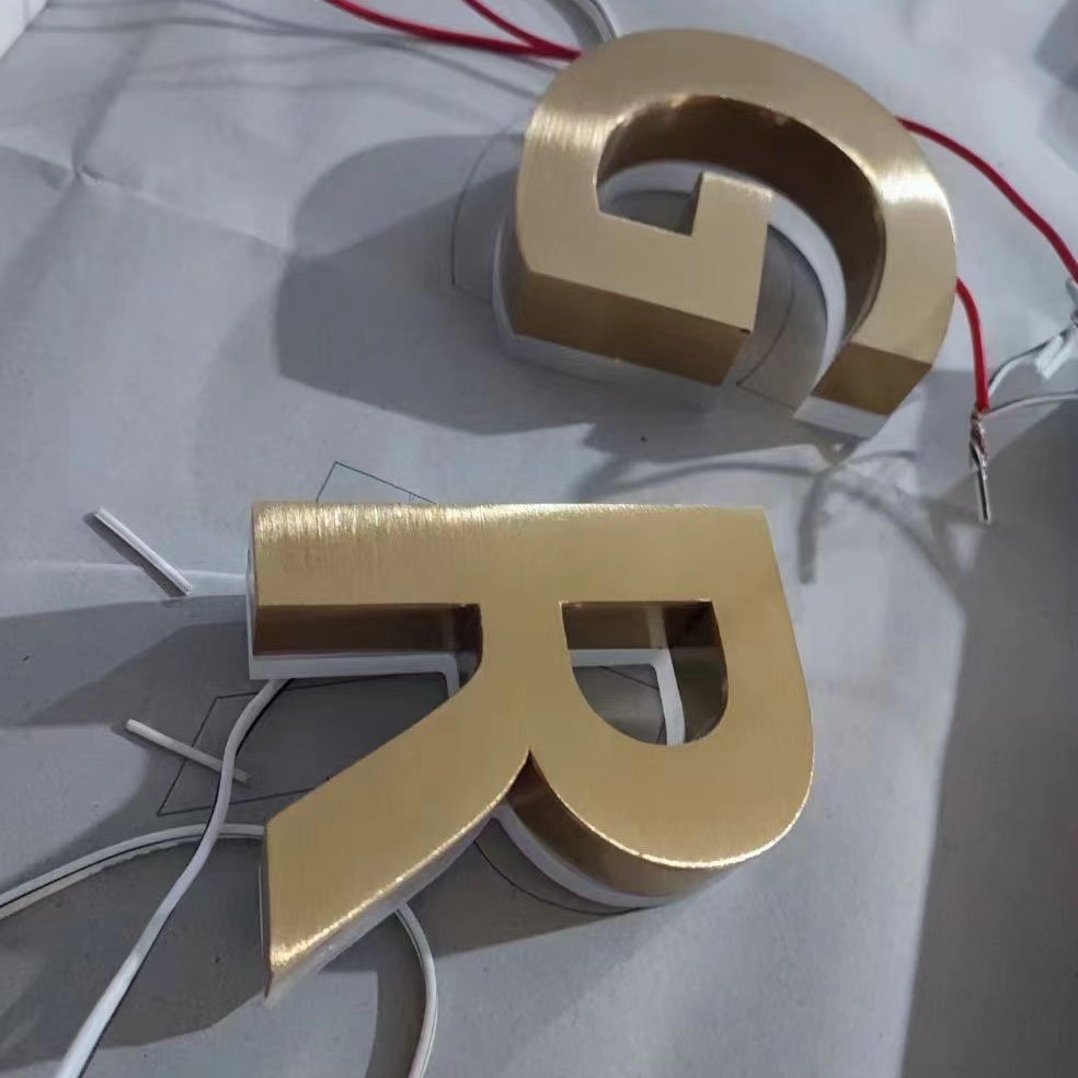 Delicate Indoor/Outdoor Metal Acrylic Letters Stainless Steel Channel Letter LED Sign for Advertising for Bars