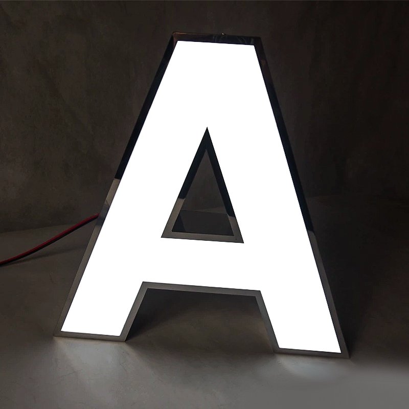 3D LED Letter Sign Name Board Designs Fancy Shop LOGO With LED Face Lit Outdoor Letter Signage