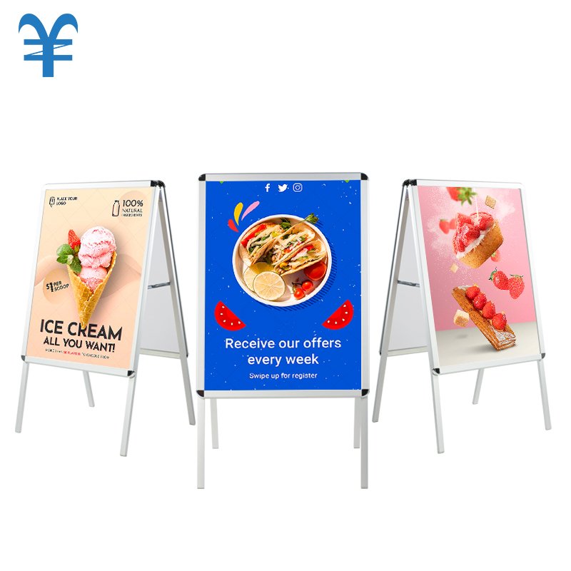 Snap Lock Frame A Board Stand Printed Poster Stand Poster Flip Chart Easel Whiteboard Stand for Advertising