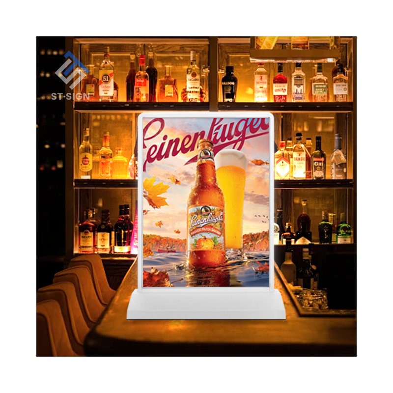 Customized charging menu lightbox coffee shop double-sided display LED advertising lightbox A4/A5