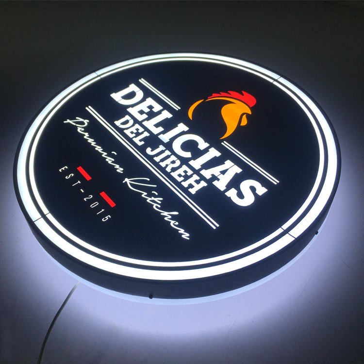 Fast delivery led custom light sign store front use illuminated lightbox advertising outdoor business led sign for business