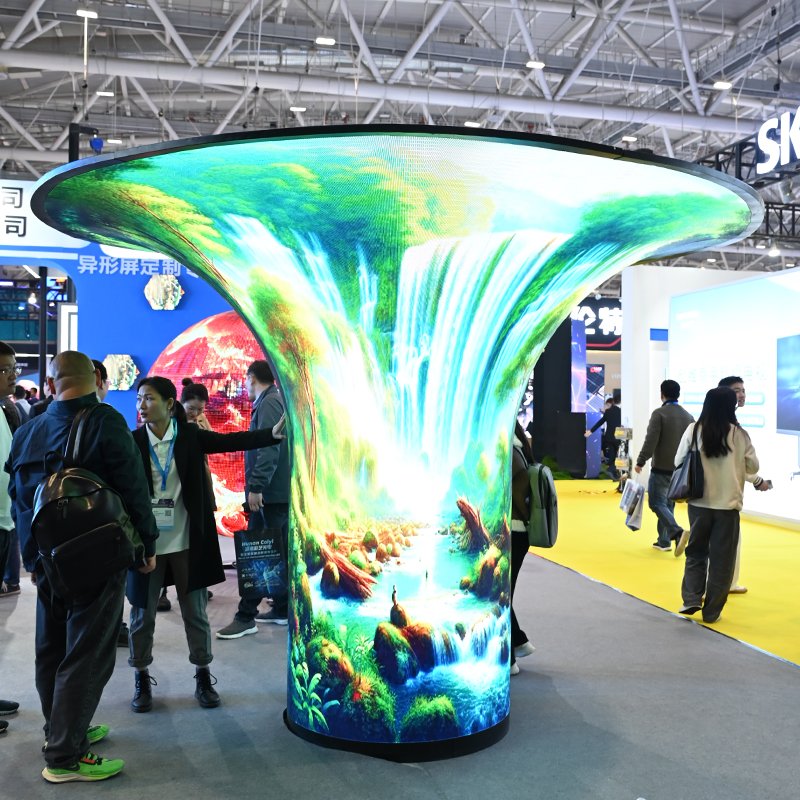led curved soft vertical flexible display screen P2.5 flexible led curtain display led fixed display board advertising ledModule