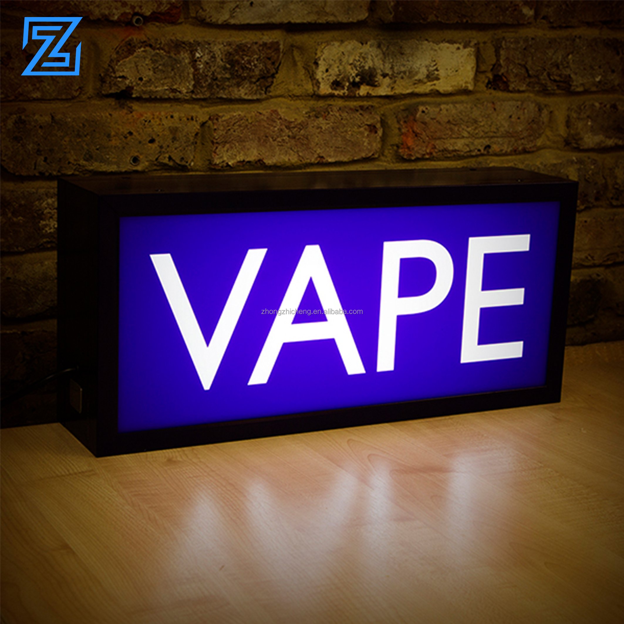 light box LED side hanging outside signboard Light up led small brass letters advertising light box