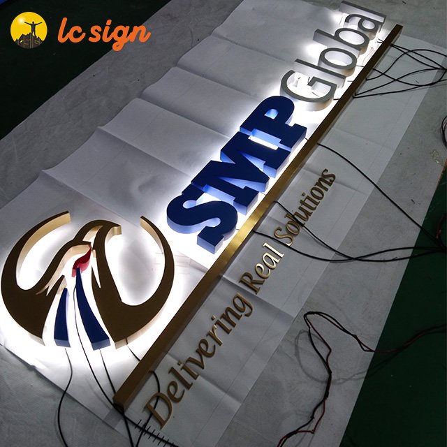 Led stainless steel sign letters sign board letters outdoor advertising backlit metal letter signs