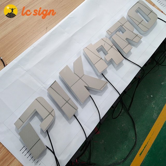 Led stainless steel sign letters sign board letters outdoor advertising backlit metal letter signs