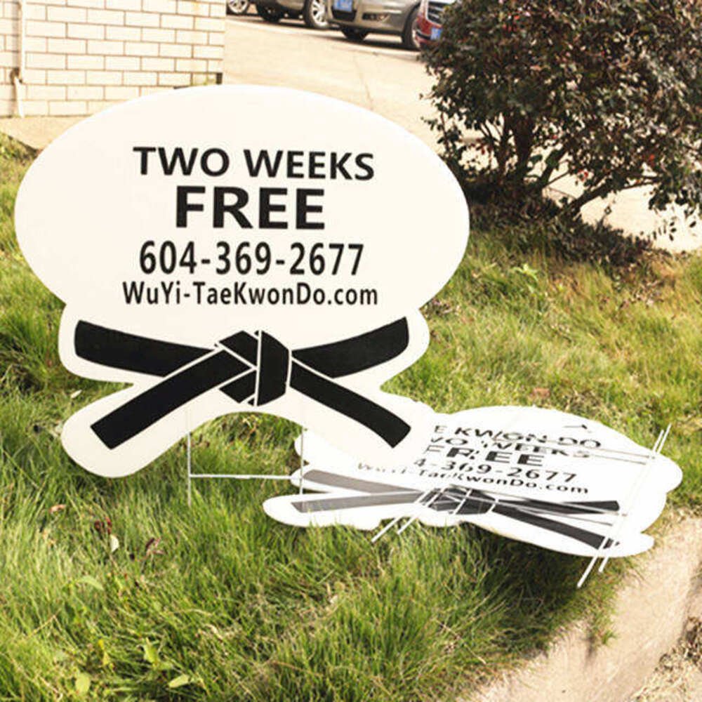 Billboard Polypropylene Hollow Board Sintra Sheet Giant Double Sided Sign for Garden