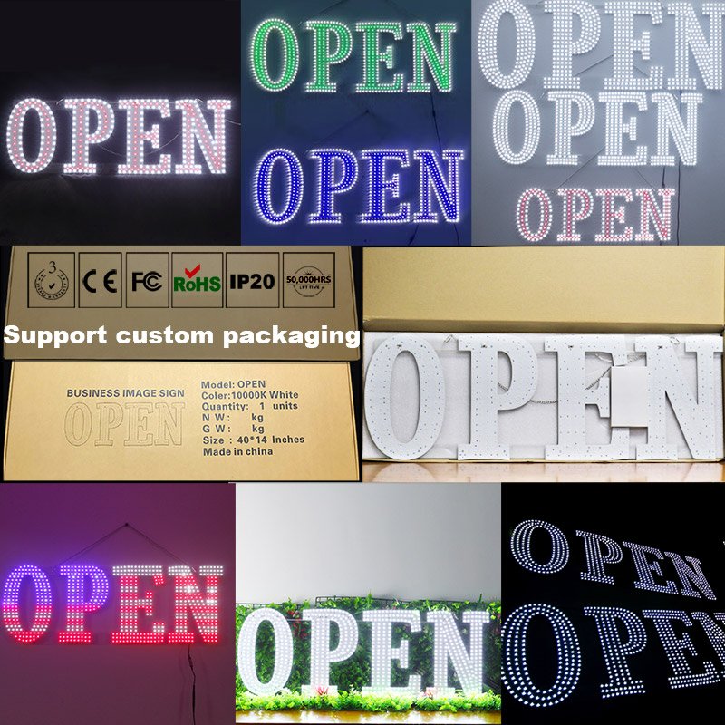 Custom led sign smoke shop led illuminated board advertising letter logo light custom led sign logo