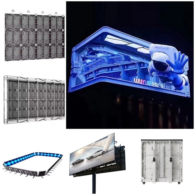 Tentech OEM Outdoor Waterproof 3.91 3D Pantallas Advertising Billboard Digital Signage Panel Display Screen P3.91 LED Video Wall