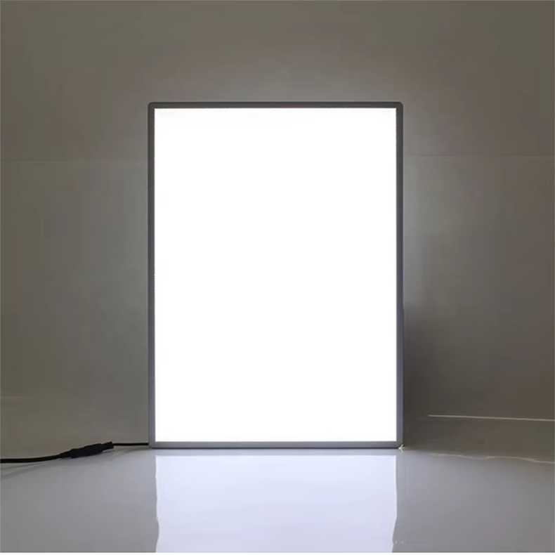 Ultra Slim LED Acrylic Panel Indoor/Outdoor Advertising Light Box Aluminum Profile Frame Rectangle Shape Restaurant Application