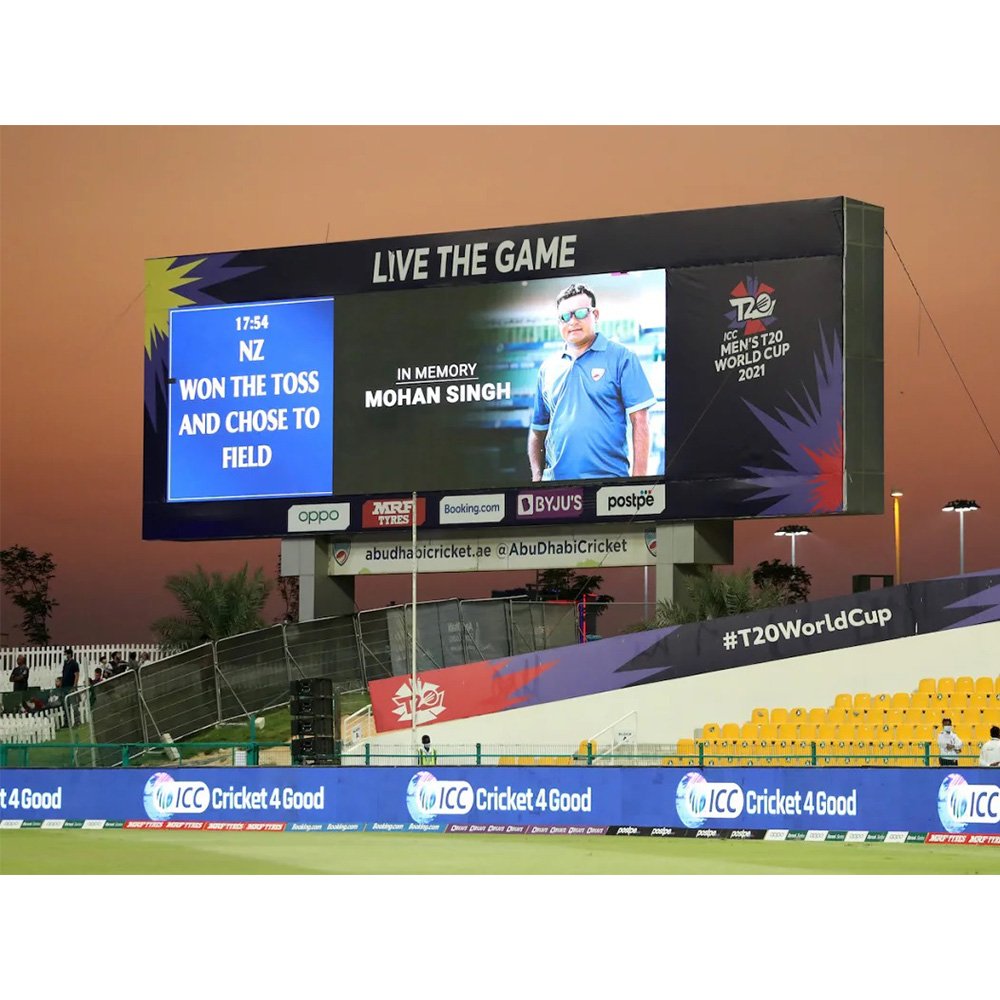 P10 10Mm Outdoor High Brightness Led Scorebaord Display Screen Hd Sports Video Wall Football Soccer Stadium Led Board Panel
