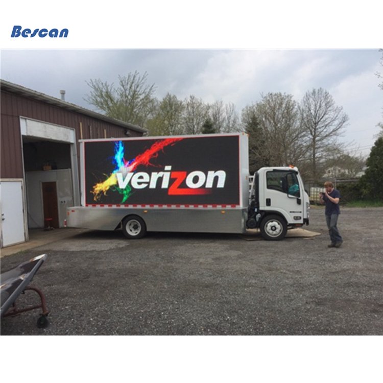 P6 P8 P10 SMD Outdoor advertising mobile led screen truck xxx video display trailer LED Sign board
