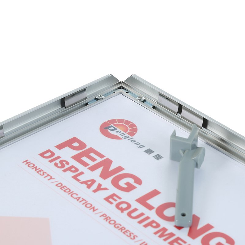 Wholesale A0 A1 A2 silver/ black 25MM Tamperproof aluminum snap frame wall mounting poster frame wall mounted picture frames