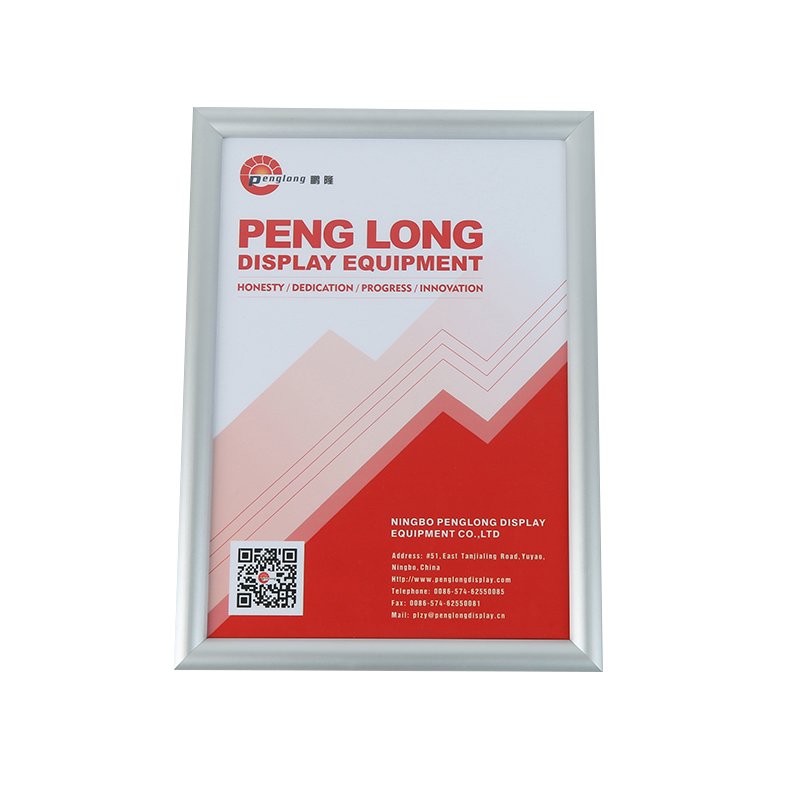 Wholesale A0 A1 A2 silver/ black 25MM Tamperproof aluminum snap frame wall mounting poster frame wall mounted picture frames
