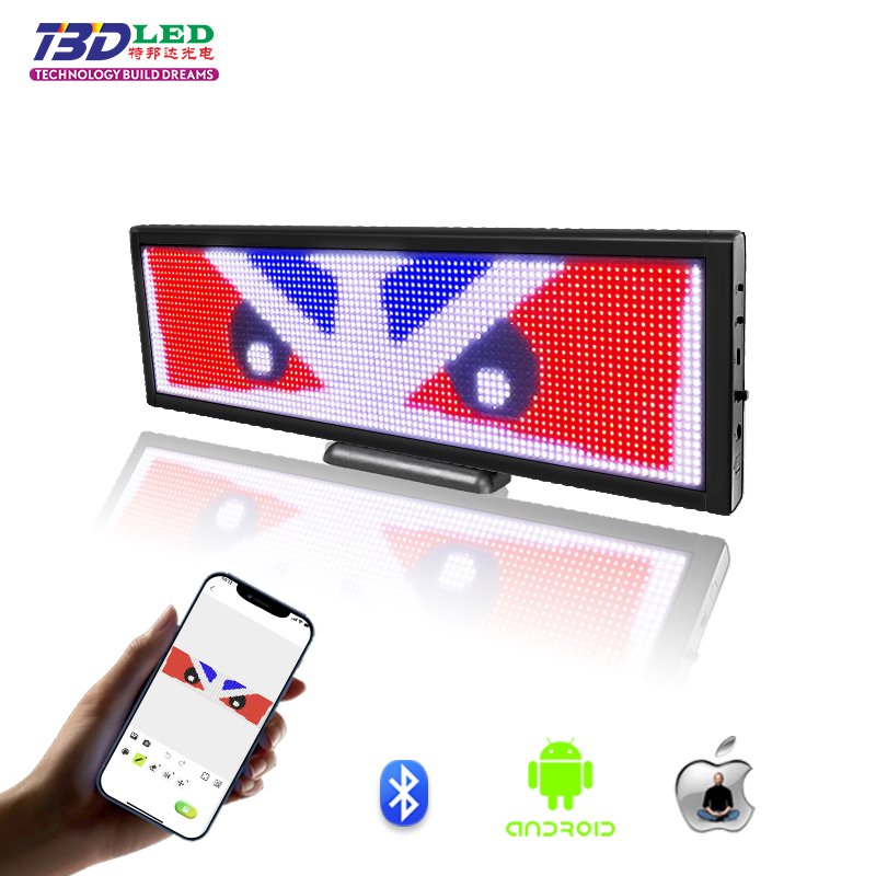 Full Color Scrolling LED Message Board App Change Words Advertising LED Screen Bar Shop Open Sign Digital Bus Destination Board