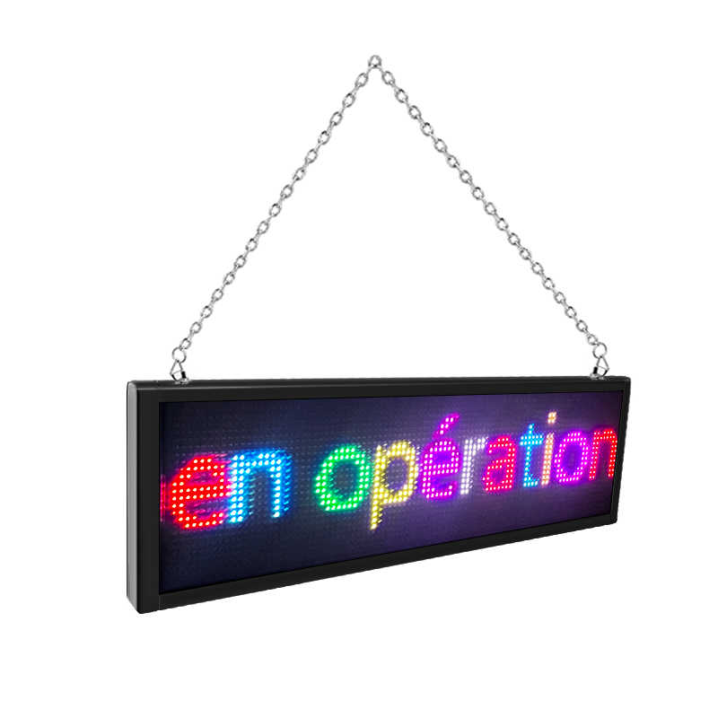 Full Color Scrolling LED Message Board App Change Words Advertising LED Screen Bar Shop Open Sign Digital Bus Destination Board