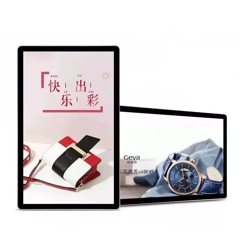 Hight quality wall mounted menu lcd advertising screen digital signage display lcd advertising display with RGB board