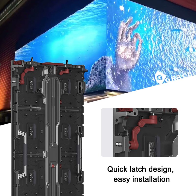Igracelite Panel Matrix LED Screen Outdoor P3.91 500x1000mm Front Maintenance LED Video Wall System Waterfall Screen