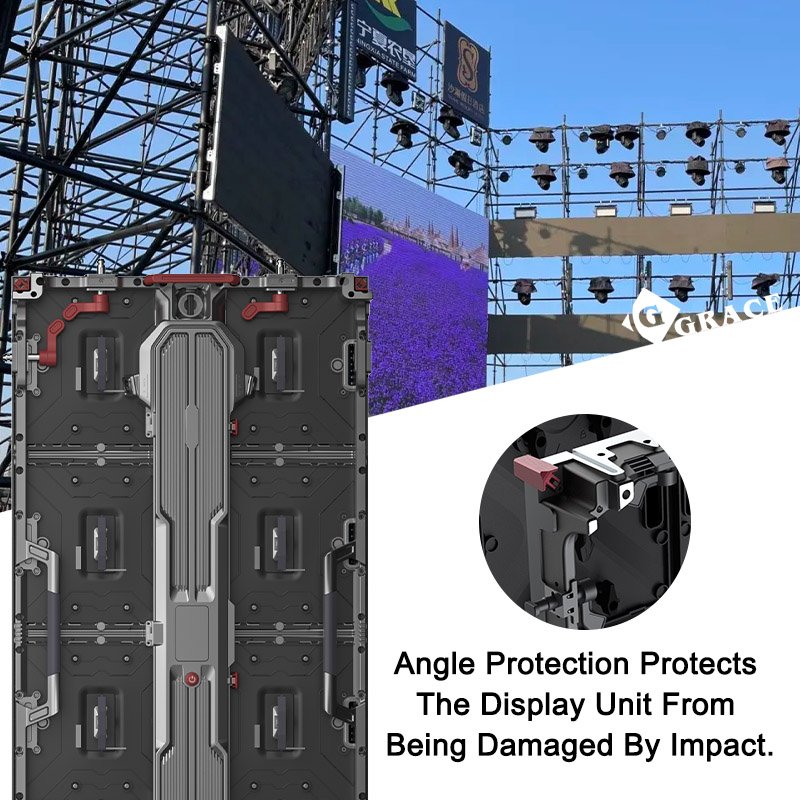 Igracelite Panel Matrix LED Screen Outdoor P3.91 500x1000mm Front Maintenance LED Video Wall System Waterfall Screen