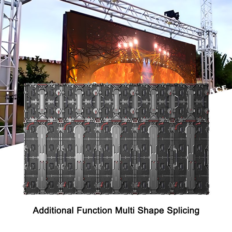 Igracelite Panel Matrix LED Screen Outdoor P3.91 500x1000mm Front Maintenance LED Video Wall System Waterfall Screen