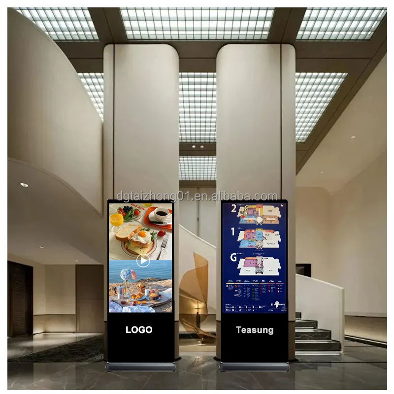 Self-Service Business Smart Boards 32-55 Inc Touch Screen Advertising Monitors Floor Stand Digit Signa Display with SDK Function