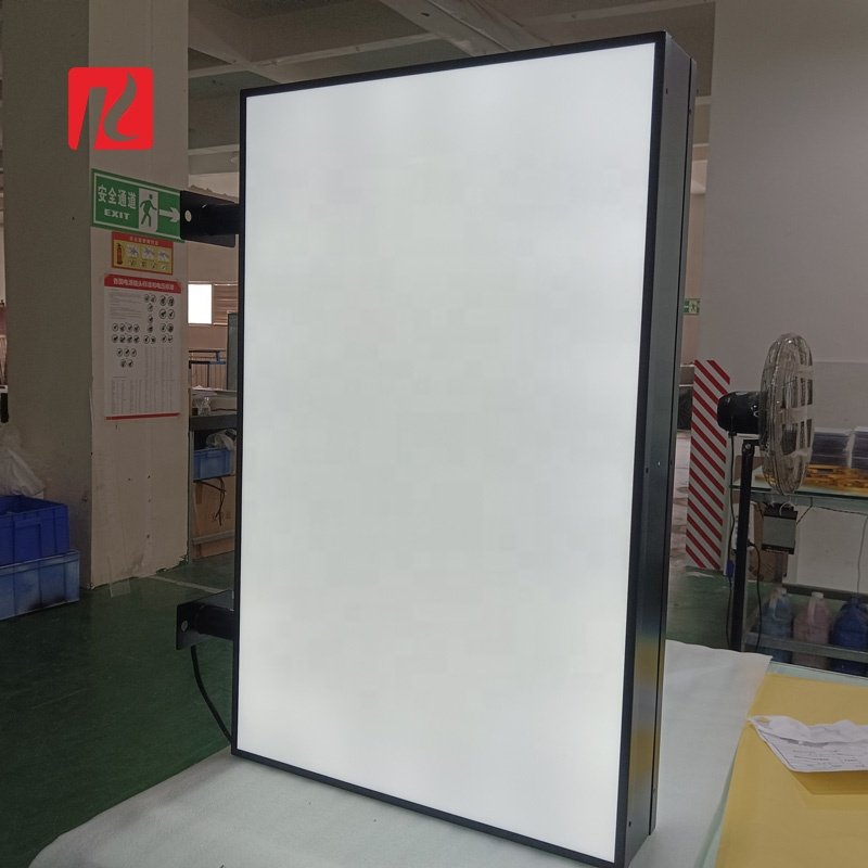 Kexian Custom LED Blank Light Box Outdoor Double Sided Logo Light Box Sign 3d Acrylic Advertising Boards