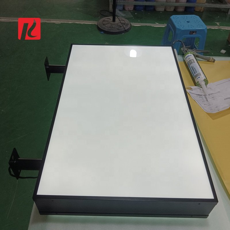 Kexian Custom LED Blank Light Box Outdoor Double Sided Logo Light Box Sign 3d Acrylic Advertising Boards