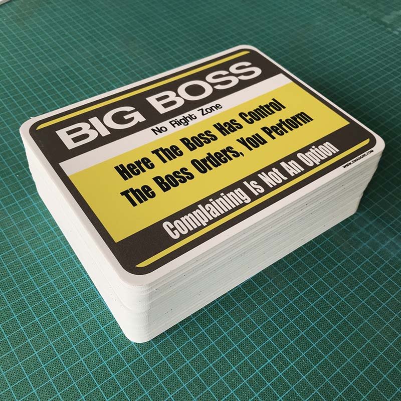 Factory Supply Custom Die Cut Pvc Laminated Signage for Sales Advertising Cardboard signs pvc sign logo