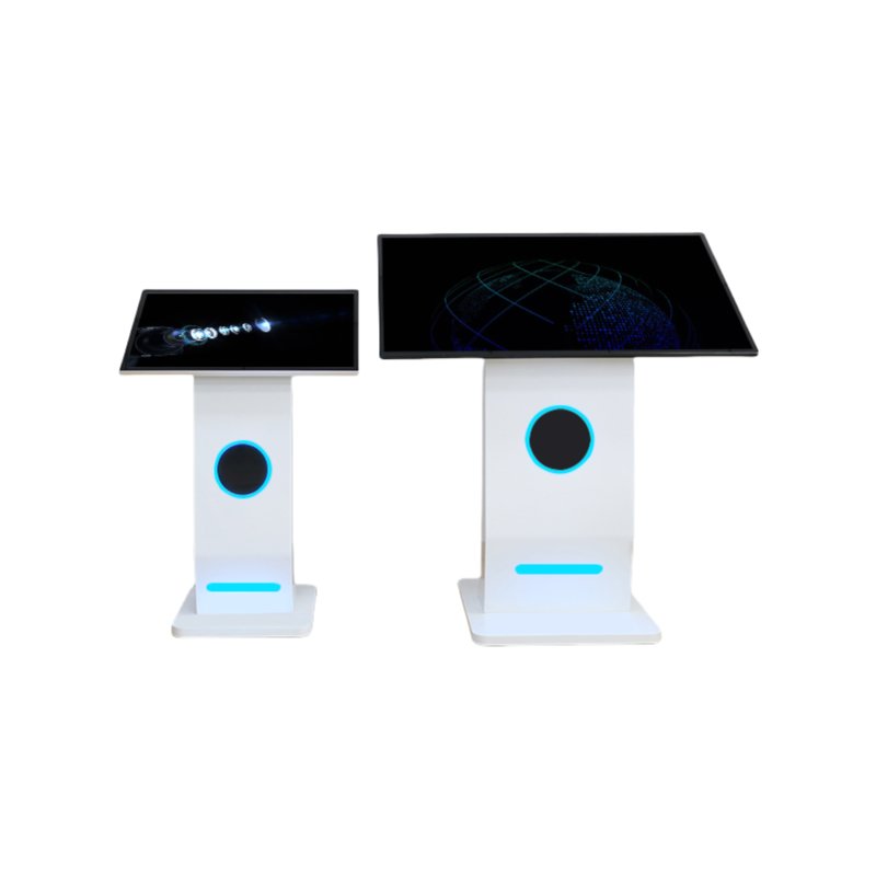 Self Service Kiosk 24 27 32 Inches Android Digital Signage Player Interactive Touch Screen Horizontal Kiosk Hotel Lobby Airport