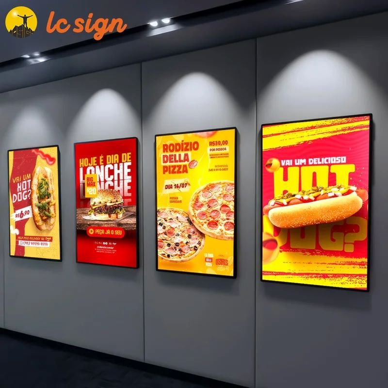 Custom menu light box,Ultra-Thin LED Light,Custom led light box sign, Menu Light Box Advertising Poster, light box menu board
