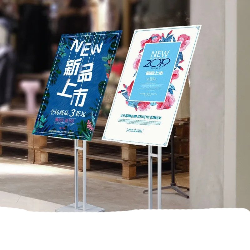 Display standing advertising portable billboard Adjustable Banner Rotating Signage Outdoor Holder For Shop Poster Board Stand