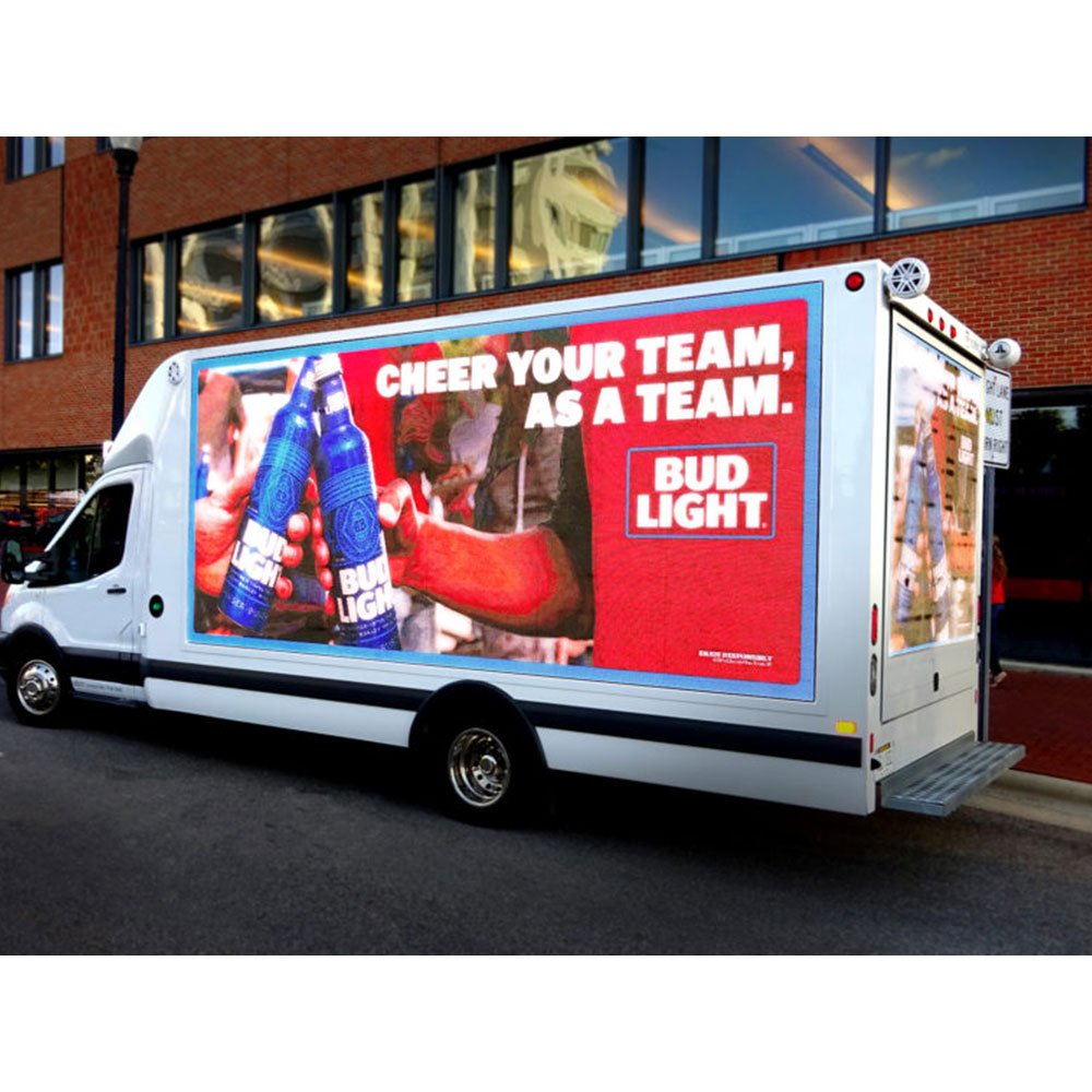 Mobile Led Truck Display Screen Van Advertising Billboard Sign Board With Steel Structure For Sale